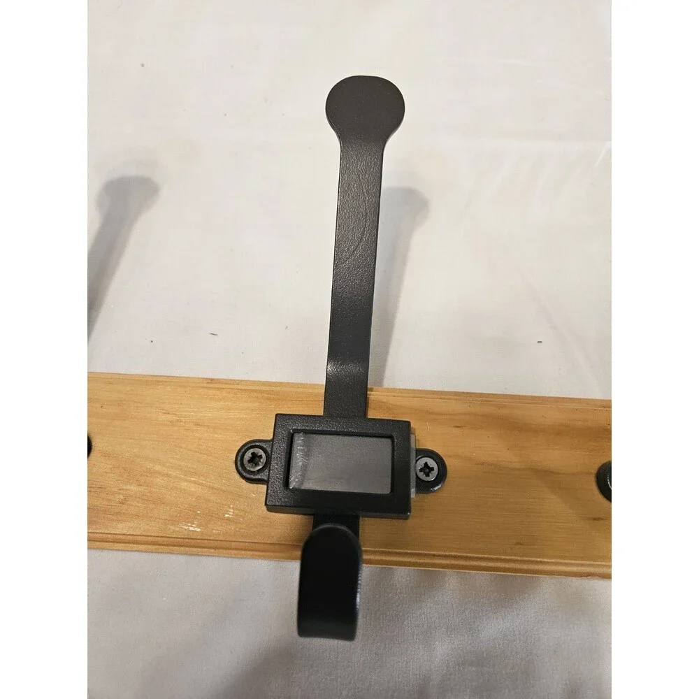 IKEA KARTOTEK 18260 Coat Rack Wall 5 Hooks Wood Metal 23.5